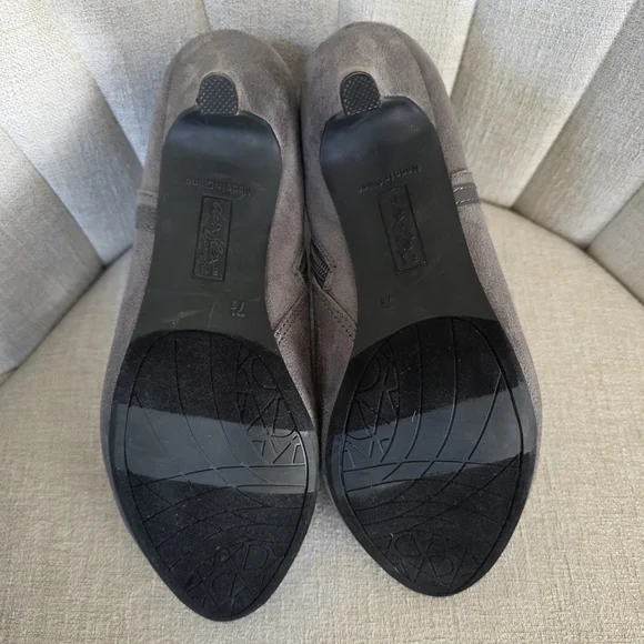 Women's Gray Ankle Boots - Picture 6 of 6